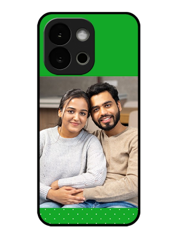 Custom OnePlus 13s 5G Custom Glass Phone Case - Green Pattern Design