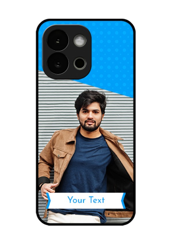 OnePlus 13s 5G Custom Glass Phone Case - Simple Blue Color Design