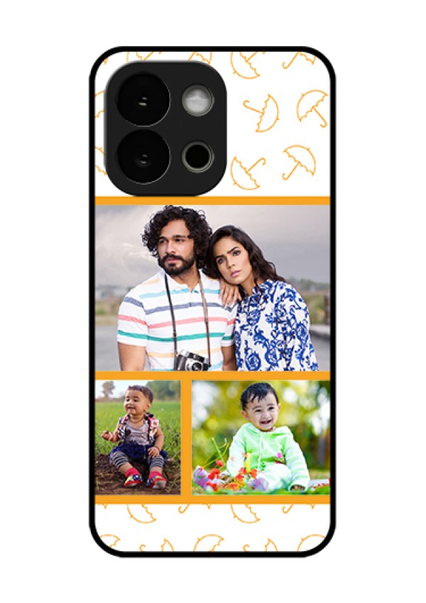 OnePlus 13s 5G Custom Glass Phone Case - Yellow Pattern Design