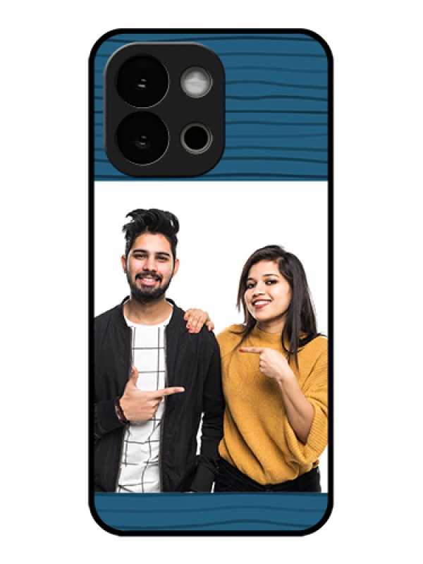 Custom OnePlus 13s 5G Custom Glass Phone Case - Blue Pattern Cover Design