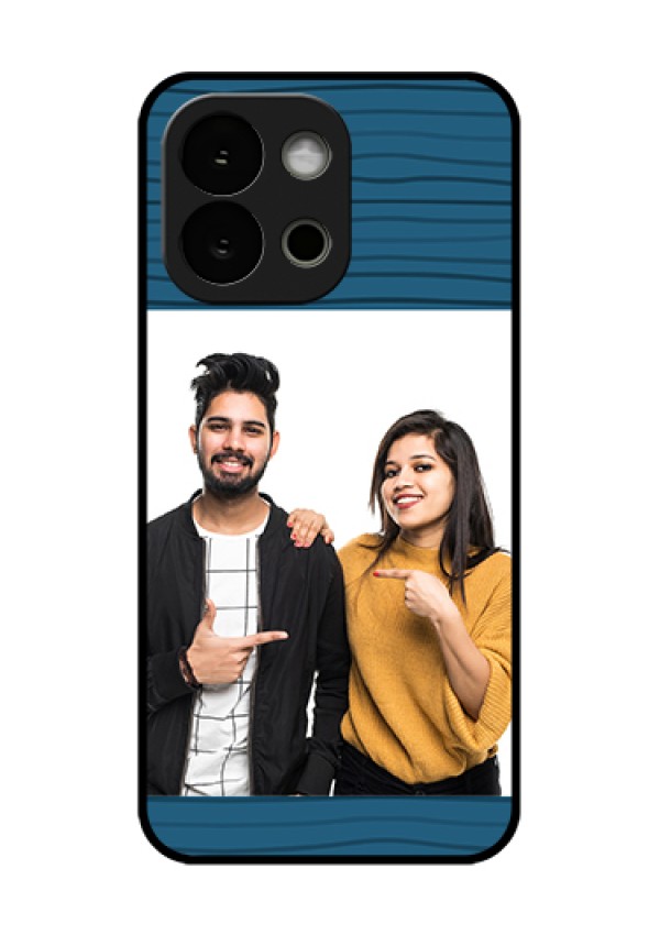 OnePlus 13s 5G Custom Glass Phone Case - Blue Pattern Cover Design