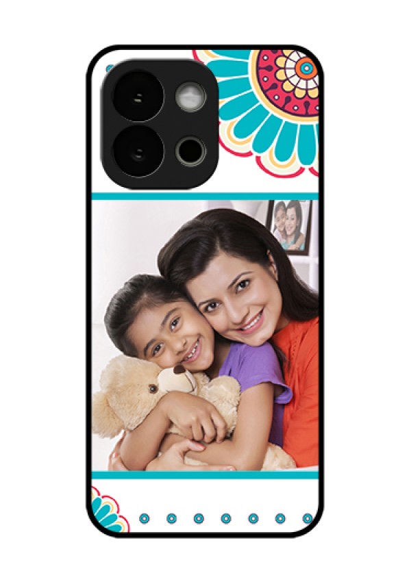 OnePlus 13s 5G Custom Glass Phone Case - Flower Design