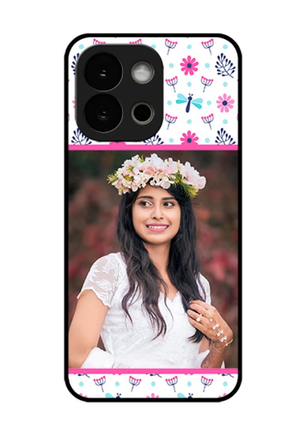 OnePlus 13s 5G Custom Glass Phone Case - Colorful Flower Design