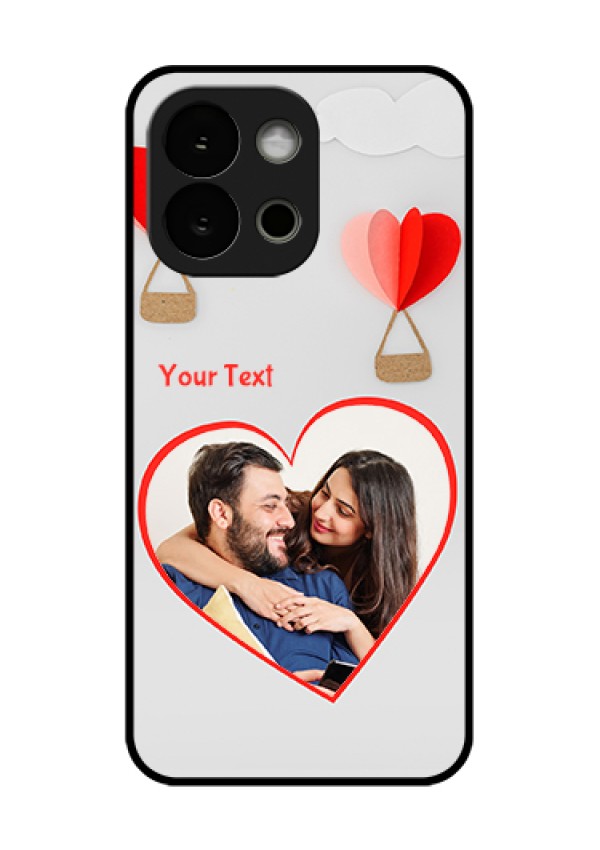 OnePlus 13s 5G Custom Glass Phone Case - Parachute Love Design