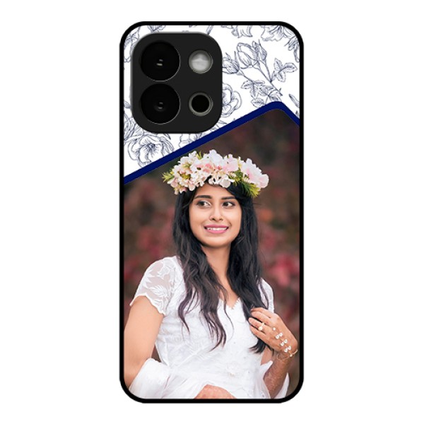 OnePlus 13s 5G Custom Glass Phone Case - Classy Floral Design