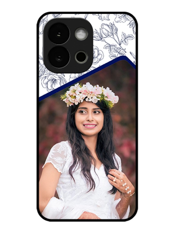 Custom OnePlus 13s 5G Custom Glass Phone Case - Classy Floral Design