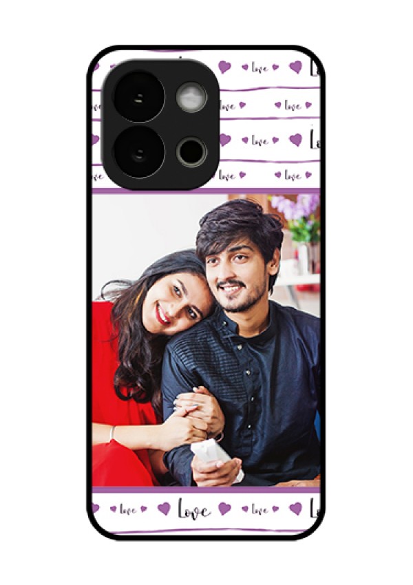 OnePlus 13s 5G Custom Glass Phone Case - Couples Heart Design