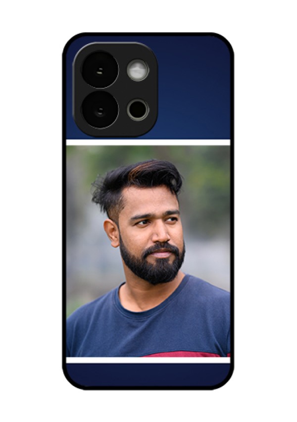 OnePlus 13s 5G Custom Glass Phone Case - Simple Royal Blue Design