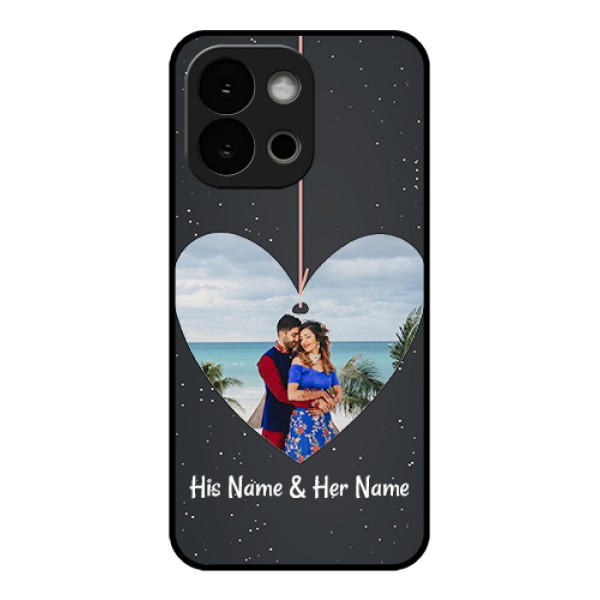 OnePlus 13s 5G Custom Glass Phone Case - Hanging Heart Design