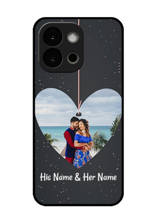 OnePlus 13s 5G Custom Glass Phone Case - Hanging Heart Design