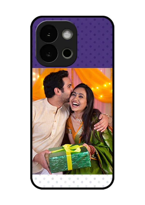 OnePlus 13s 5G Custom Glass Phone Case - Violet Colored Pattern Design