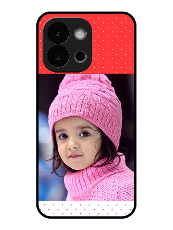 Custom OnePlus 13s 5G Custom Glass Phone Case - Red Pattern Design