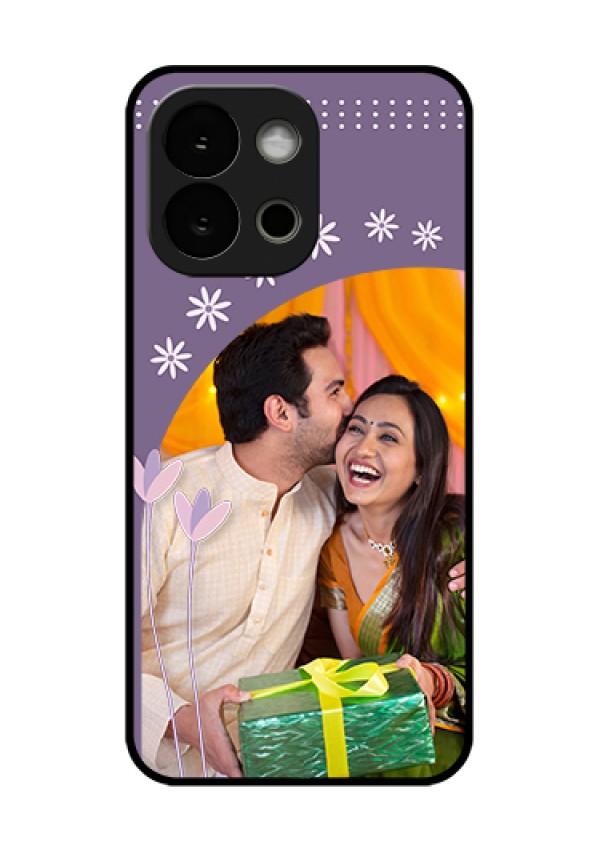 OnePlus 13s 5G Custom Glass Phone Case - Lavender Flowers Design