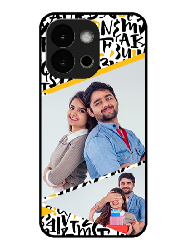 Custom OnePlus 13s 5G Custom Glass Phone Case - Letters Pattern Design