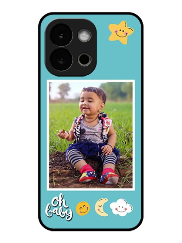 Custom OnePlus 13s 5G Custom Glass Phone Case - Smiley Kids Stars Design