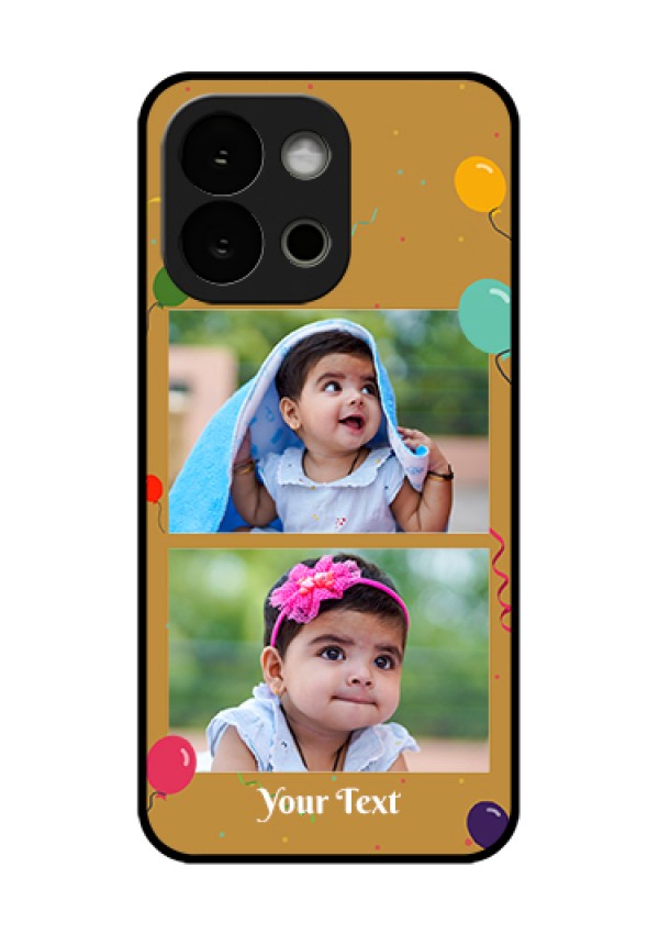 OnePlus 13s 5G Custom Glass Phone Case - Image Holder With Birthday Celebrations Design