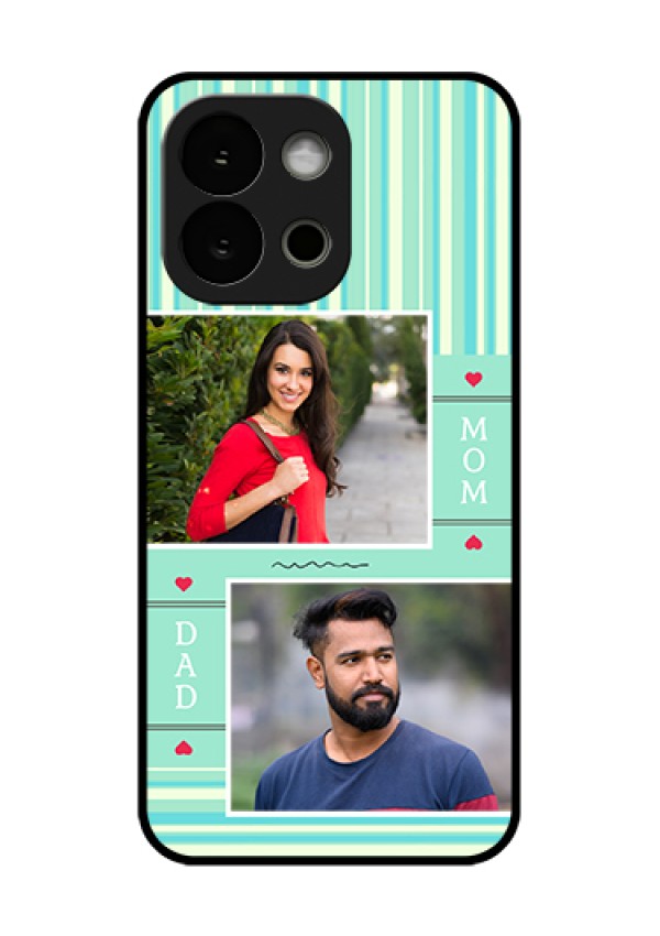 OnePlus 13s 5G Custom Glass Phone Case - Mom & Dad Pic Design