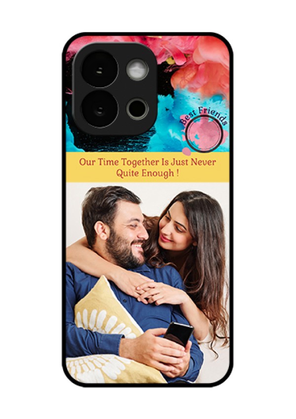 OnePlus 13s 5G Custom Glass Phone Case - Quote With Acrylic Painting Design