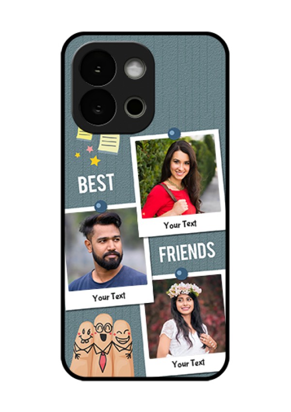 OnePlus 13s 5G Custom Glass Phone Case - Sticky Frames And Friendship Design
