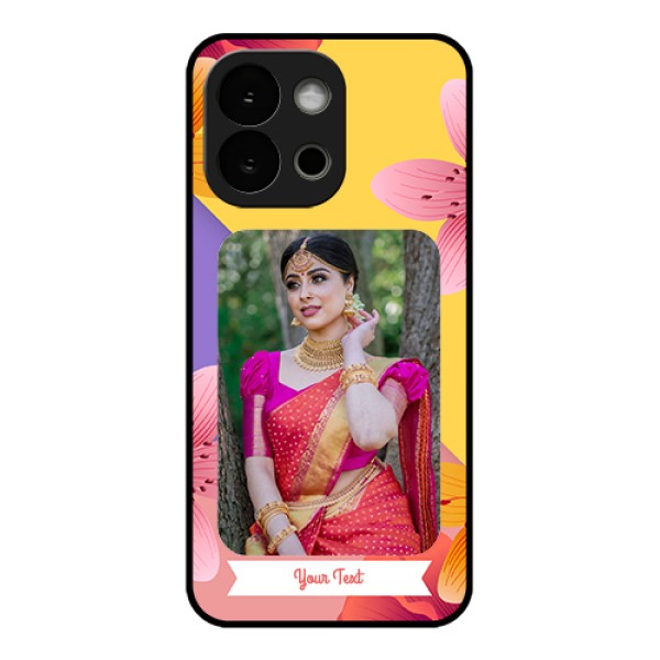 OnePlus 13s 5G Custom Glass Phone Case - 3 Image With Vintage Floral Design OnePlus 13s 5G Custom Glass Phone Case - 3 Image With Vintage Floral Design
