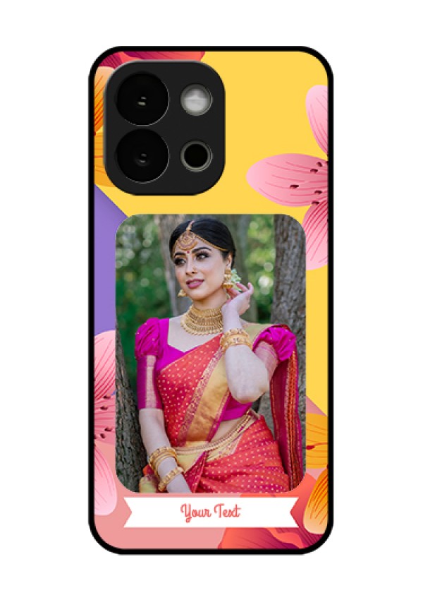 OnePlus 13s 5G Custom Glass Phone Case - 3 Image With Vintage Floral Design