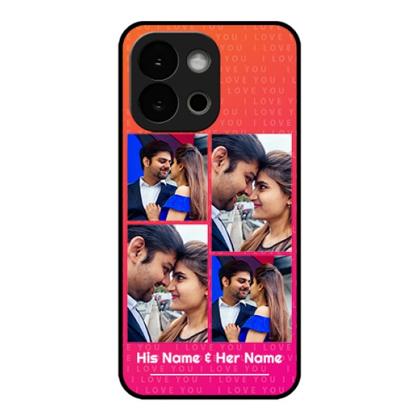 OnePlus 13s 5G Custom Glass Phone Case - I Love You Pink Design