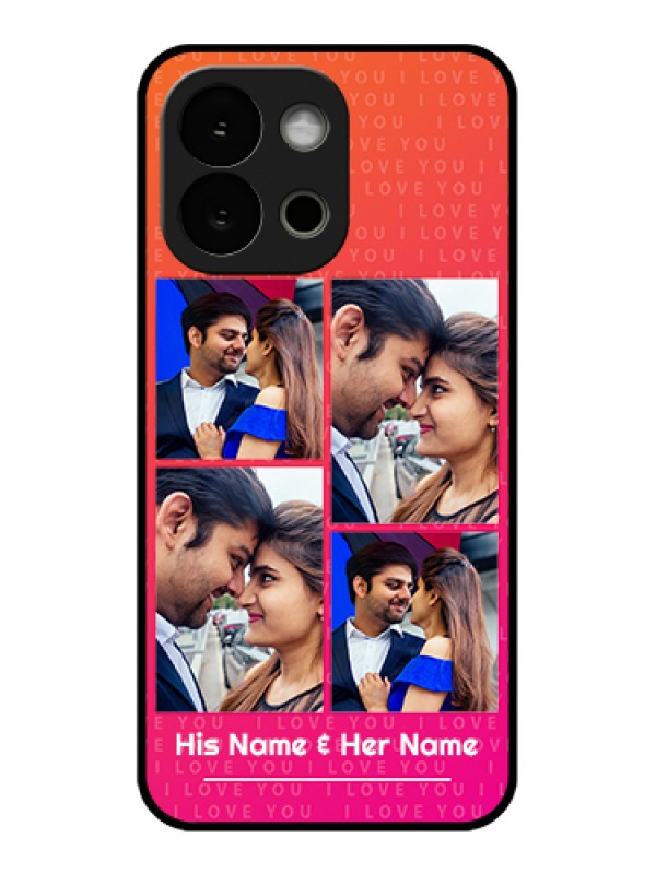 Custom OnePlus 13s 5G Custom Glass Phone Case - I Love You Pink Design