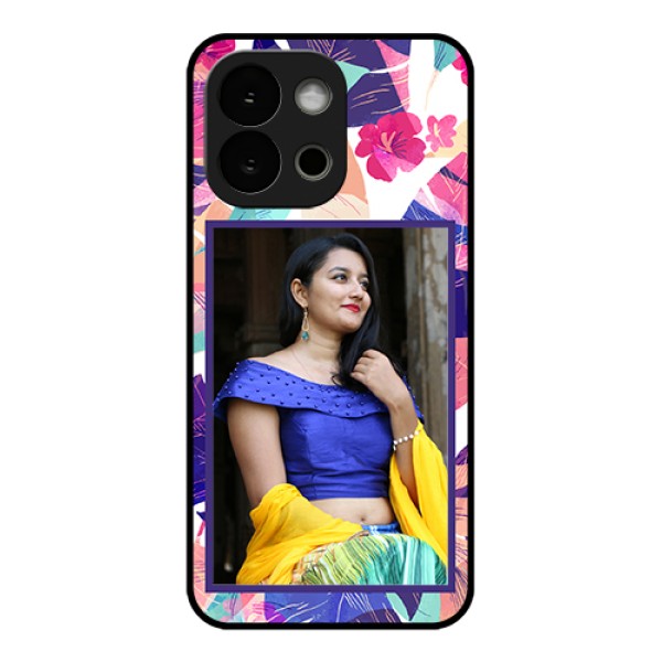 OnePlus 13s 5G Custom Glass Phone Case - Abstract Floral Design OnePlus 13s 5G Custom Glass Phone Case - Abstract Floral Design