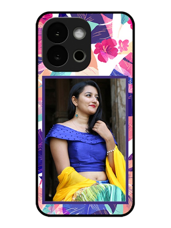 Custom OnePlus 13s 5G Custom Glass Phone Case - Abstract Floral Design