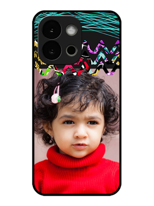 Custom OnePlus 13s 5G Custom Glass Phone Case - Neon Abstract Design