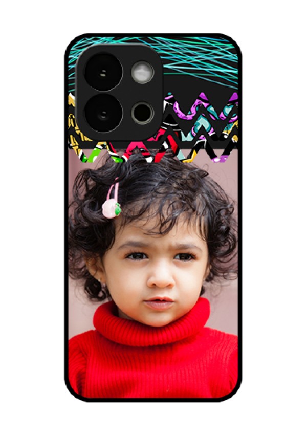 OnePlus 13s 5G Custom Glass Phone Case - Neon Abstract Design