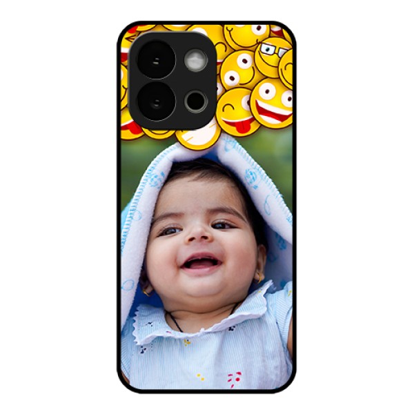 OnePlus 13s 5G Custom Glass Phone Case - With Smiley Emoji Design OnePlus 13s 5G Custom Glass Phone Case - With Smiley Emoji Design