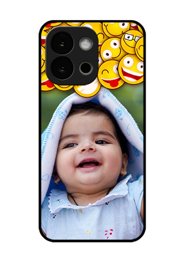 OnePlus 13s 5G Custom Glass Phone Case - With Smiley Emoji Design