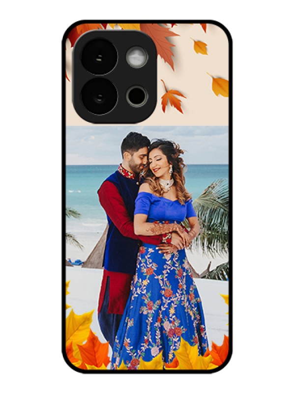 Custom OnePlus 13s 5G Custom Glass Phone Case - Autumn Maple Leaves Design