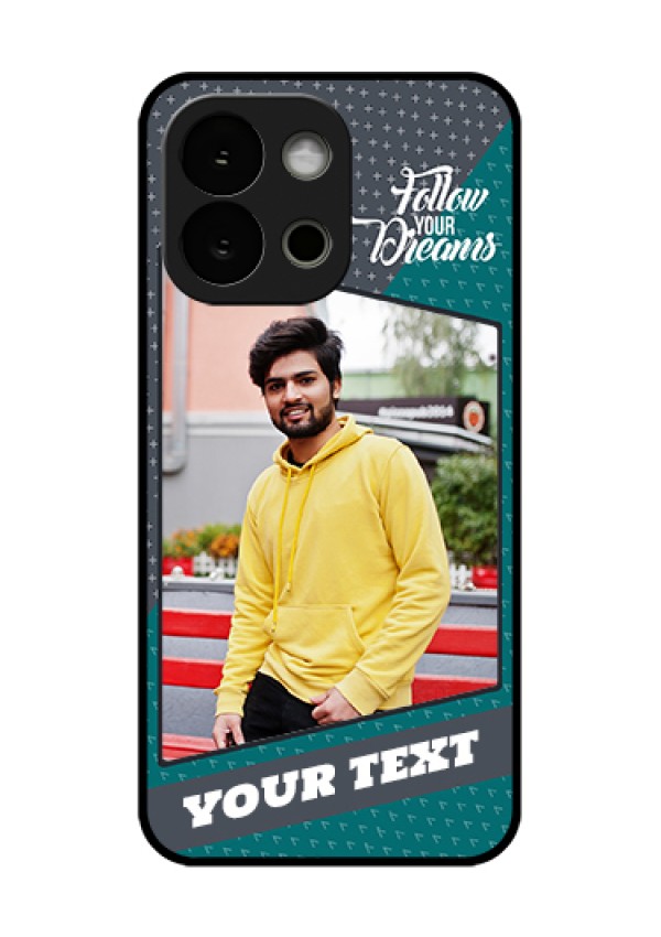 OnePlus 13s 5G Custom Glass Phone Case - Background Pattern Design With Quote