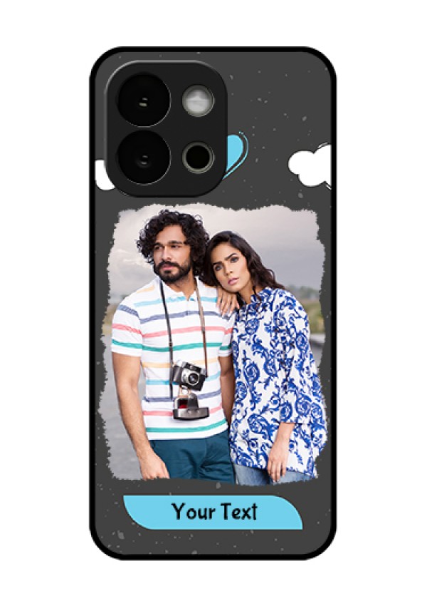 OnePlus 13s 5G Custom Glass Phone Case - Splashes With Love Doodles Design