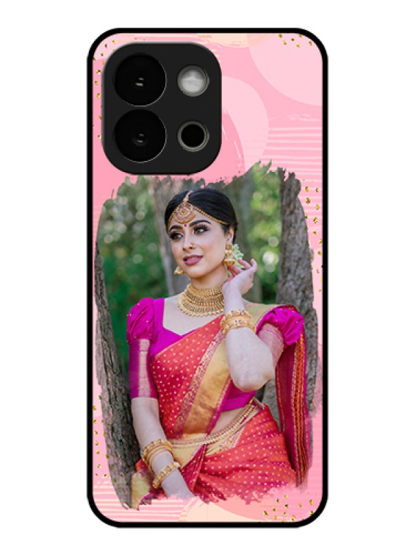 Custom OnePlus 13s 5G Custom Glass Phone Case - Gold Glitter Splash Design