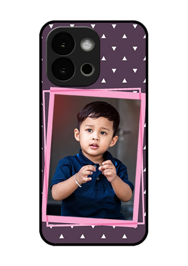 OnePlus 13s 5G Custom Glass Phone Case - Triangle Pattern Dotted Design
