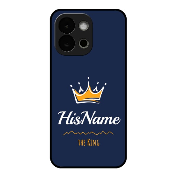 OnePlus 13s 5G Custom Glass Phone Case - King With Name Design OnePlus 13s 5G Custom Glass Phone Case - King With Name Design