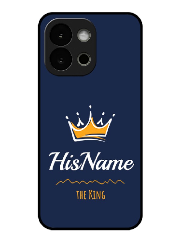 Custom OnePlus 13s 5G Custom Glass Phone Case - King With Name Design