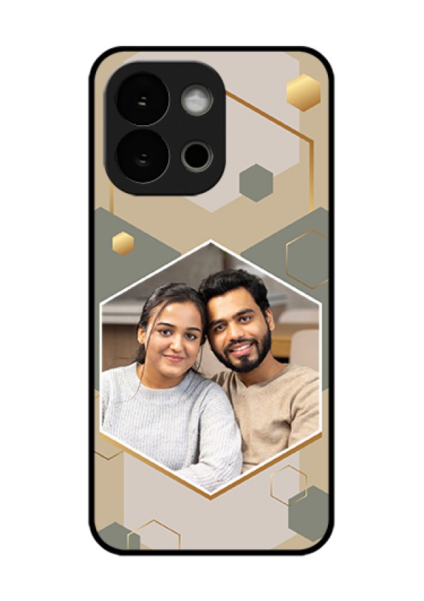 OnePlus 13s 5G Custom Glass Phone Case - Stylish Hexagon Pattern Design
