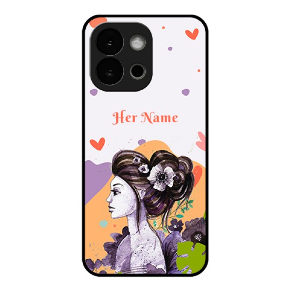 OnePlus 13s 5G Custom Glass Phone Case - Woman And Nature Design