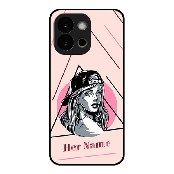OnePlus 13s 5G Custom Glass Phone Case - Rockstar Girl Design