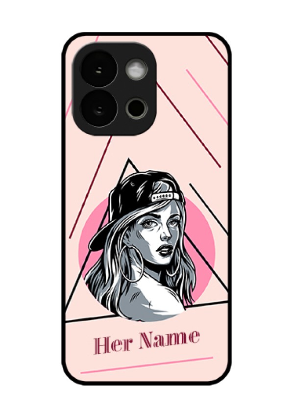 OnePlus 13s 5G Custom Glass Phone Case - Rockstar Girl Design