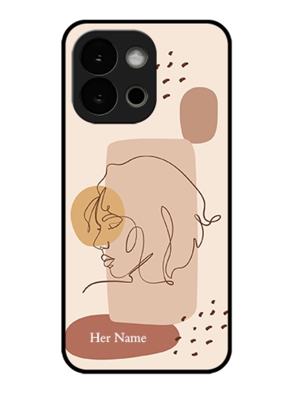 Custom OnePlus 13s 5G Custom Glass Phone Case - Calm Woman Line Art Design
