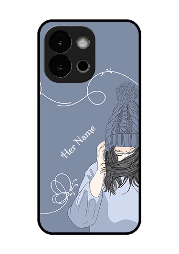 OnePlus 13s 5G Custom Glass Phone Case - Girl In Winter Outfit Design