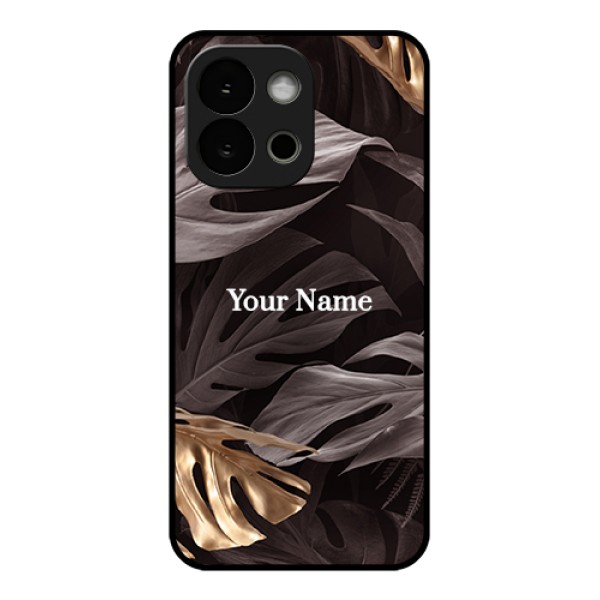OnePlus 13s 5G Custom Glass Phone Case - Wild Leaves Digital Paint Design