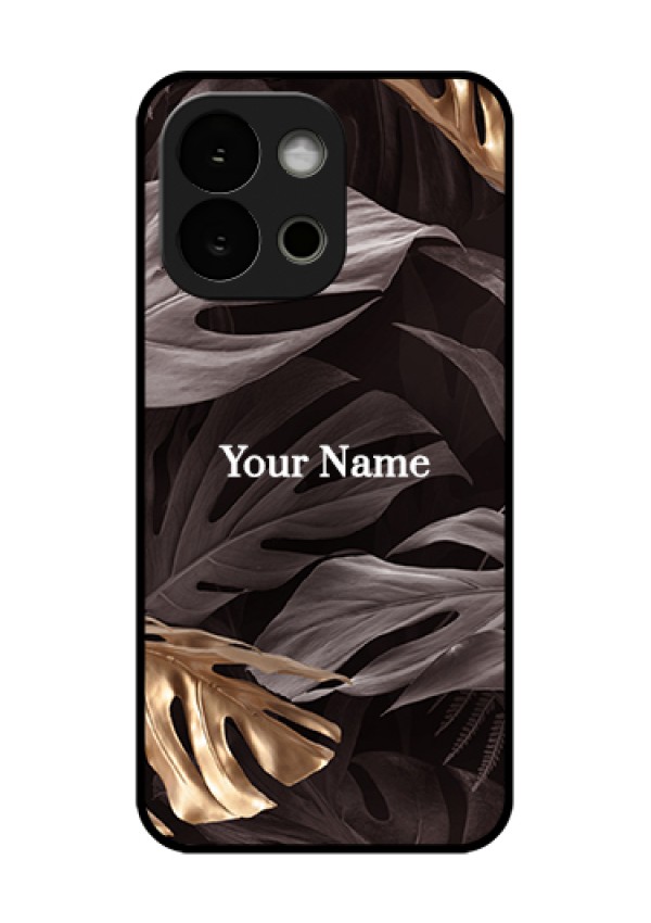 OnePlus 13s 5G Custom Glass Phone Case - Wild Leaves Digital Paint Design