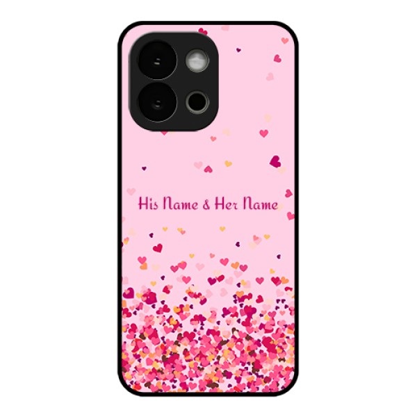 OnePlus 13s 5G Custom Glass Phone Case - Floating Hearts Design OnePlus 13s 5G Custom Glass Phone Case - Floating Hearts Design