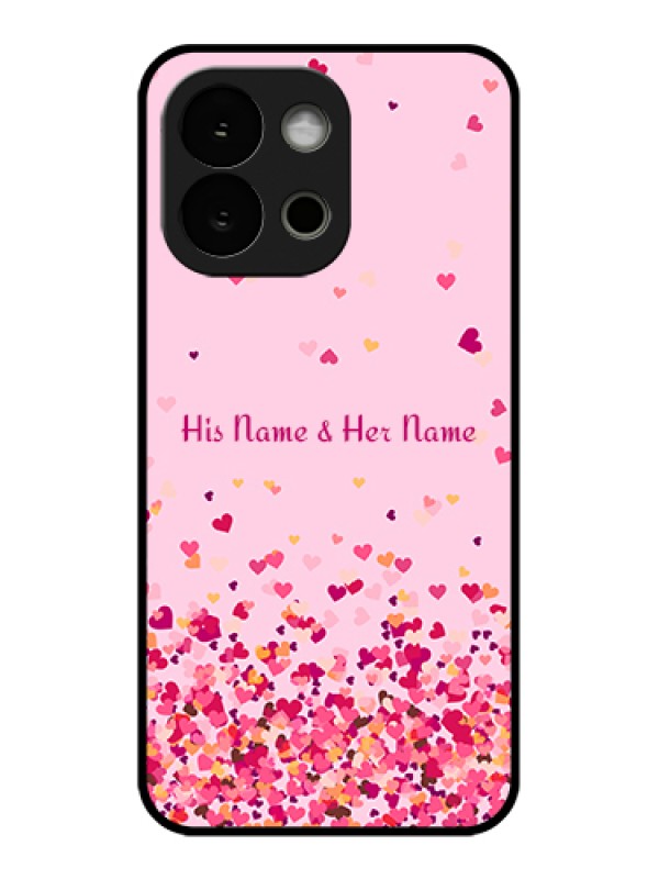 Custom OnePlus 13s 5G Custom Glass Phone Case - Floating Hearts Design